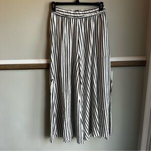 Free People Beach Cream Black Striped Wide Leg Palazzo Pants​
